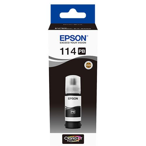 114 EcoTank Photo Black Ink Bottle Product Image (Primary)