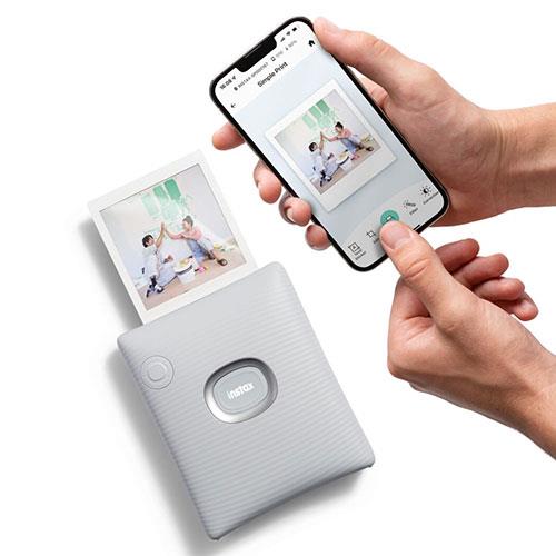 Square Link Printer in Ash White Product Image (Secondary Image 4)
